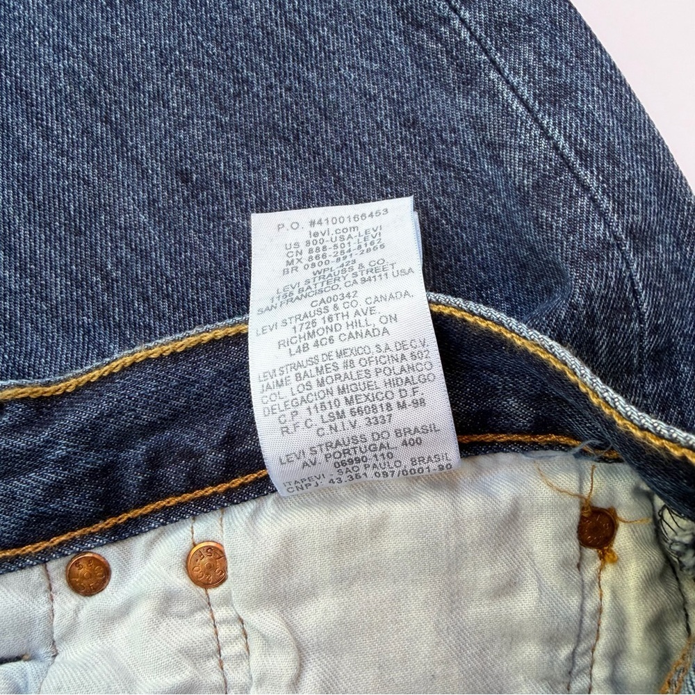 Men’s 2010 Levi’s 501 Button Fly Jeans Size 32x36 New With Tags​​ - Picture 10 of 10